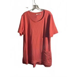 Logo Lounge Casual Coral Short sleeve Sweatshirt with Pocket -  XL